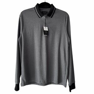 🆕 Porter & Ash Cotton Blend Knitted Jacquard Quarter Zip Sweater